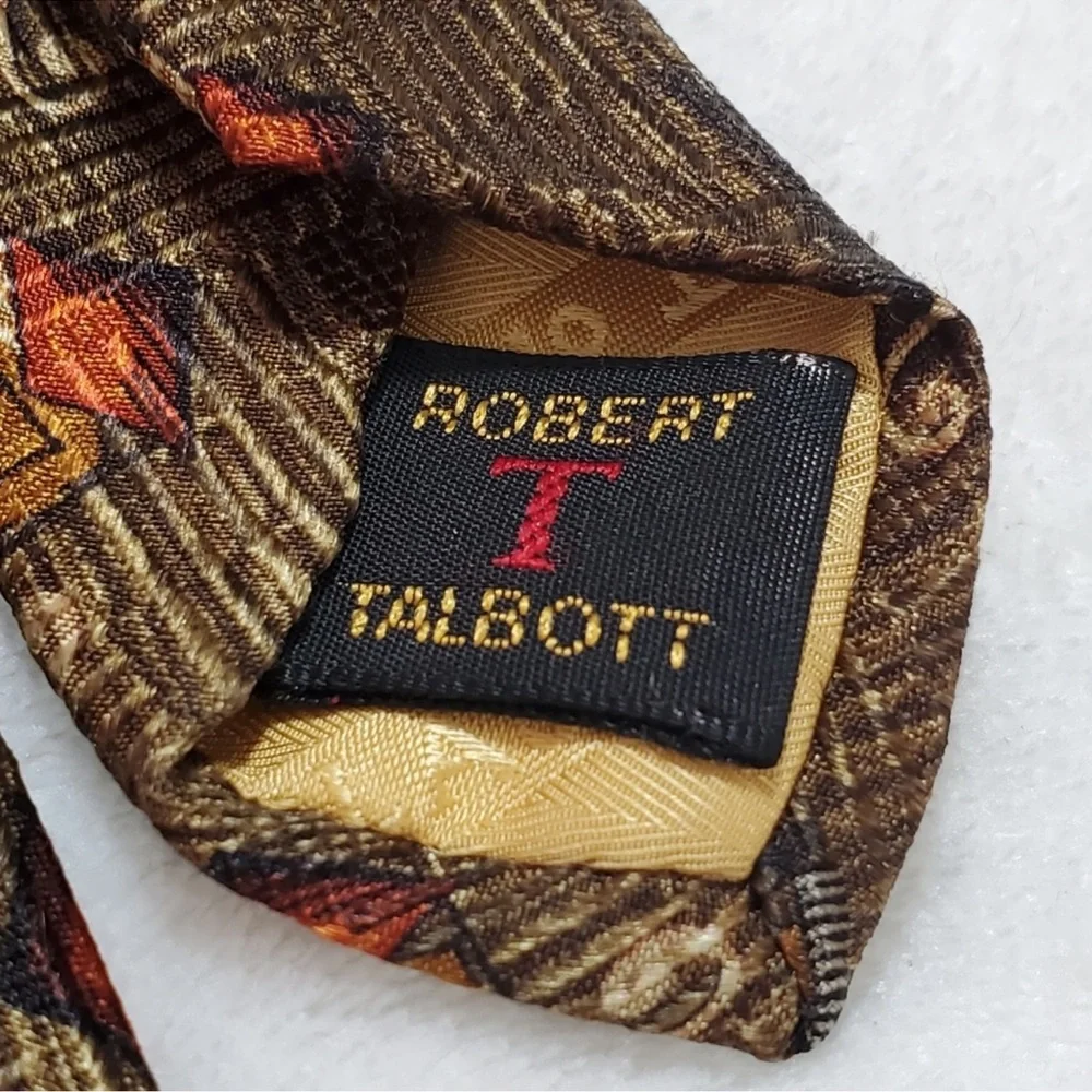 Robert Talbott‎ Classic Patterned Silk Tie. Size OS